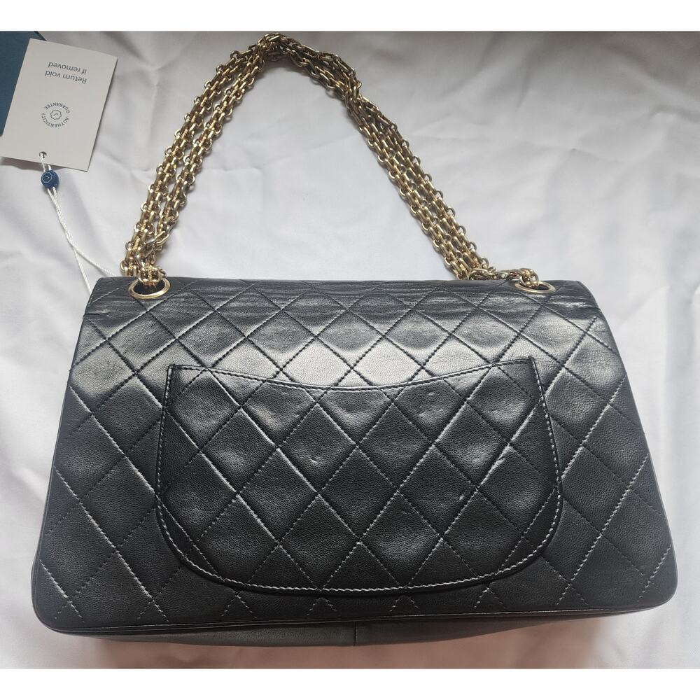 Authentic Vintage Chanel Classic Double Flap Blac… - image 2